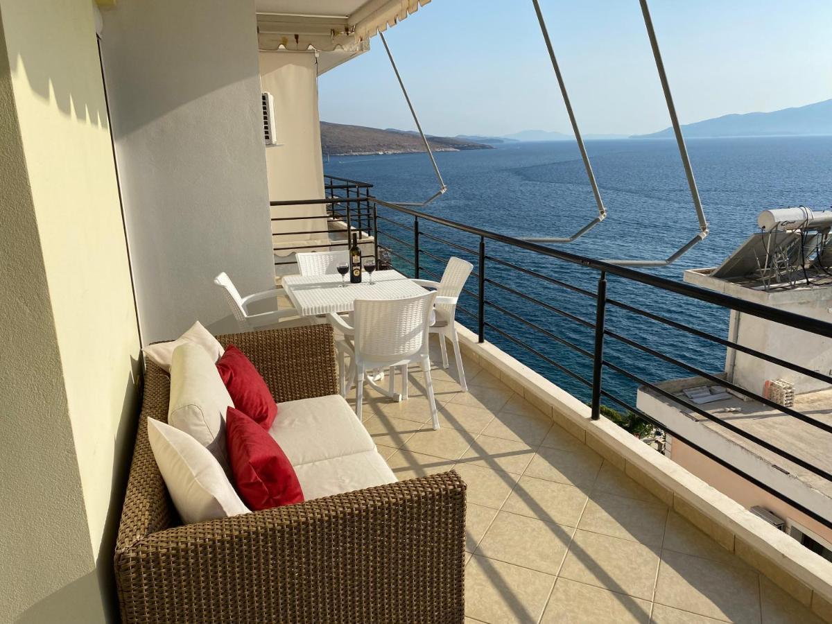 Apartment With Huge Sea View Balcony Sarandë Exterior foto